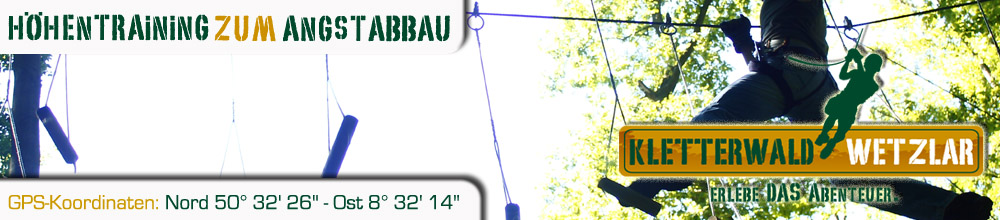 Angsttraining im Kletterwald Kletterpark Wetzlar
