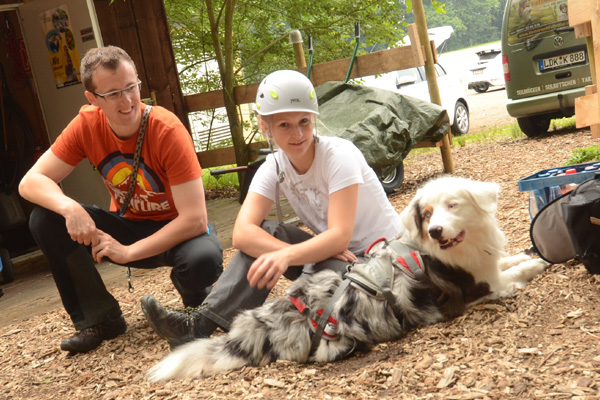 das hunde abseil event im kletterwald wetzlar