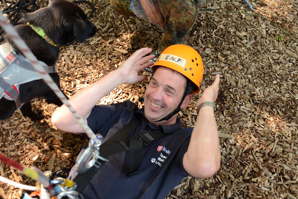 hunde abseilen im kletterwald wetzlar
