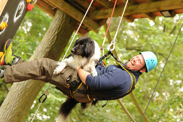 Sebastian auf dem Weg nach unten
