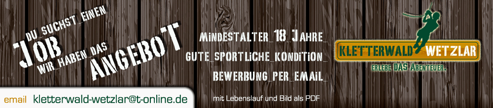 Kletterwald Wetzlar - erlebe DAS Abenteuer