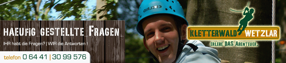 H�ufig gestellte Fragen rund um den Kletterwald Wetzlar