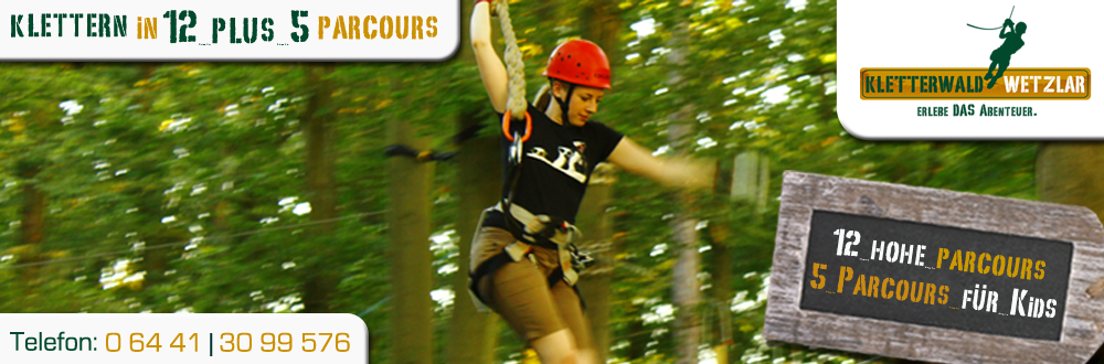 Kletterwald Wetzlar - erlebe DAS Abenteuer