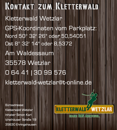 Kontakt zum Kletterwald