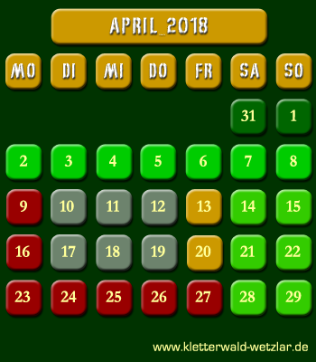 �ffnungszeiten Kletterwald Wetzlar
