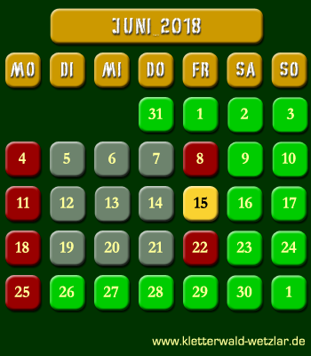 �ffnungszeiten Kletterwald Wetzlar