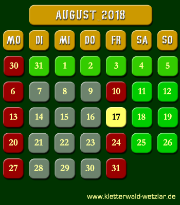 �ffnungszeiten Kletterwald Wetzlar