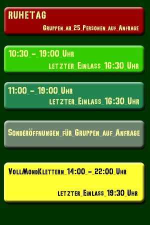 �ffnungszeiten Kletterwald Wetzlar