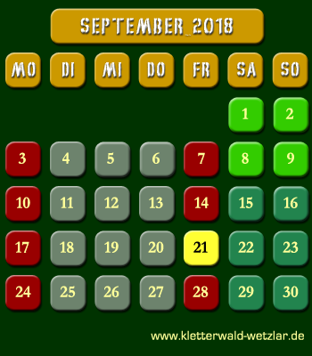 �ffnungszeiten Kletterwald Wetzlar