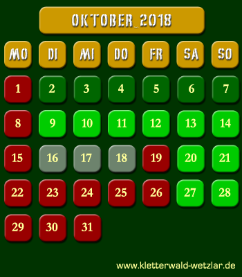 �ffnungszeiten Kletterwald Wetzlar