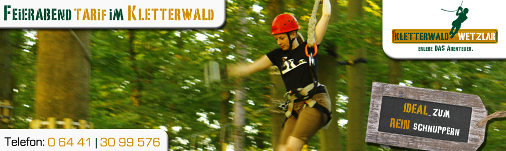 Kletterwald Wetzlar - erlebe DAS Abenteuer
