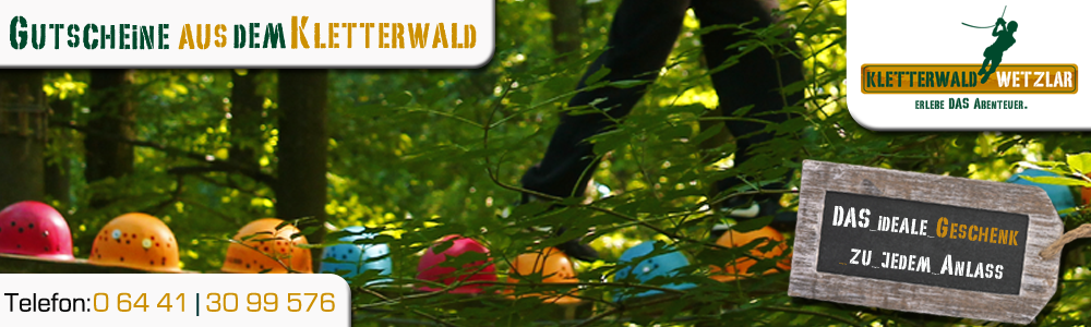 Kletterwald Wetzlar - erlebe DAS Abenteuer