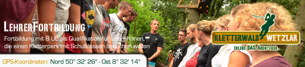 Lehrerfortbildung Kletterpark Wetzlar