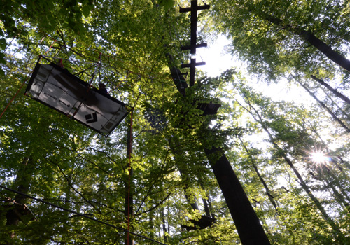 �bernachten in luftiger H�he