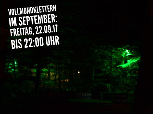 Vollmondklettern Nachtklettern